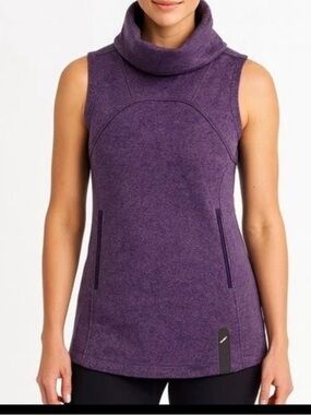 Indyeva Cowl Neck Sleeveless Knit Vest gray XS Lightweight Outdoor Travel